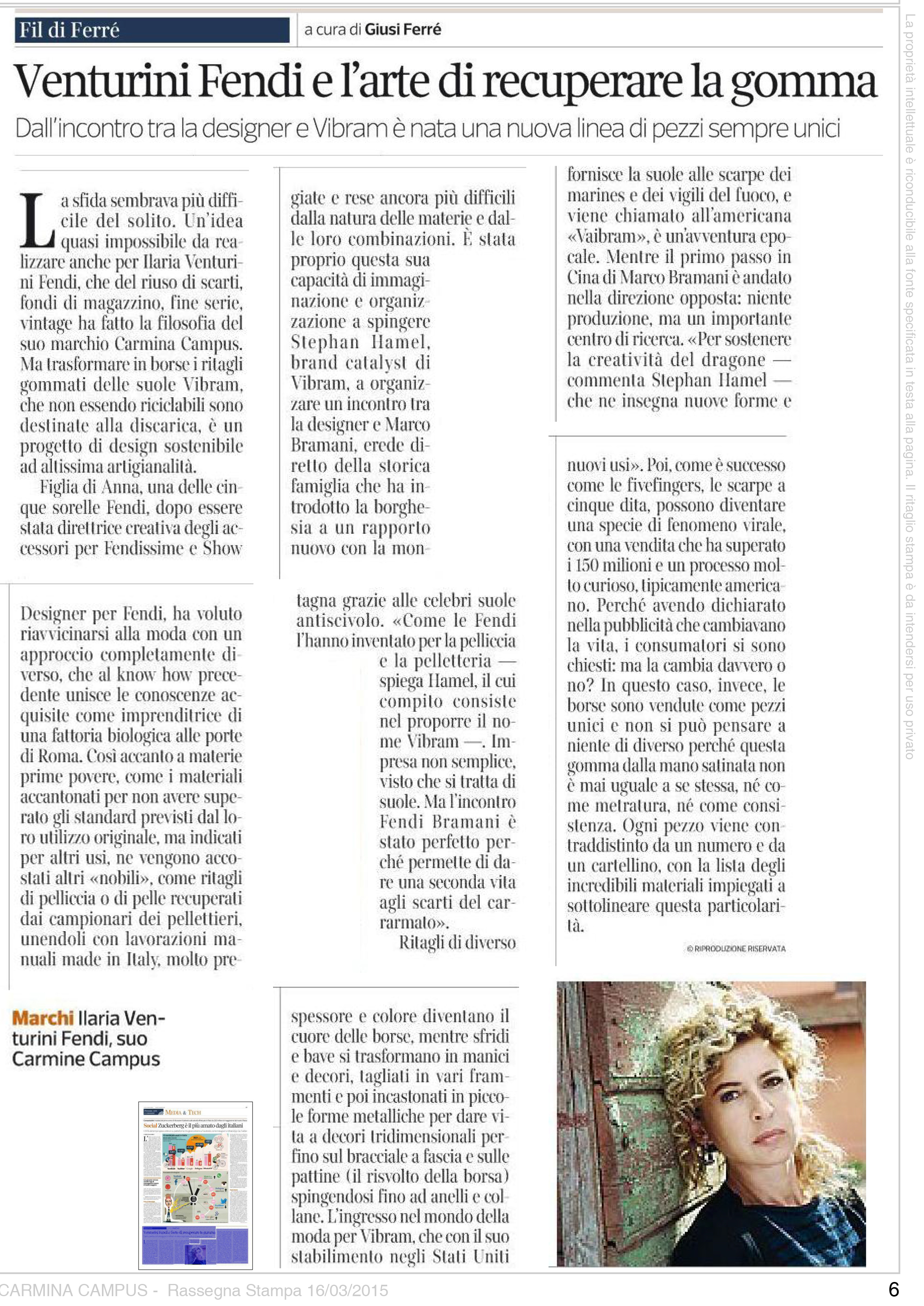 Corriere Economia March 16 2015