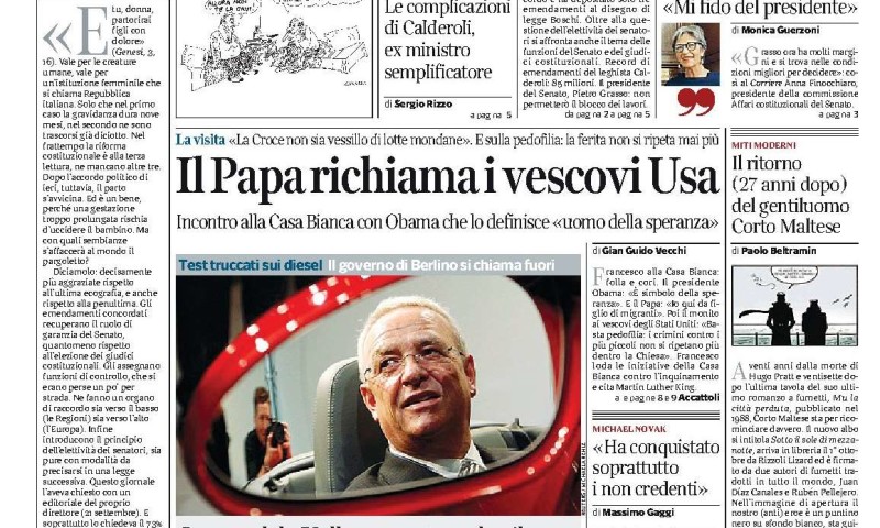 Il Corriere della Sera September 24 2015