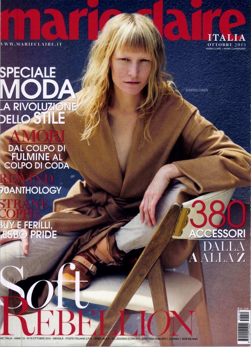 Marie Claire ITA 2015-10-1 Cover