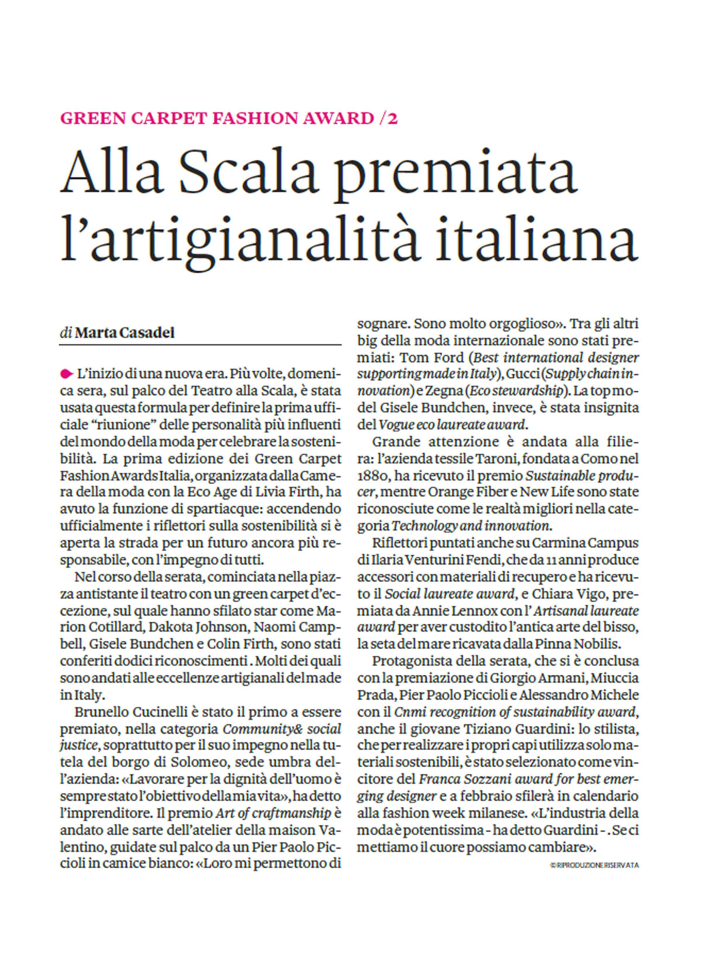 Il Sole 24 Ore ITA - Moda 24 2017-9-26 pag 22