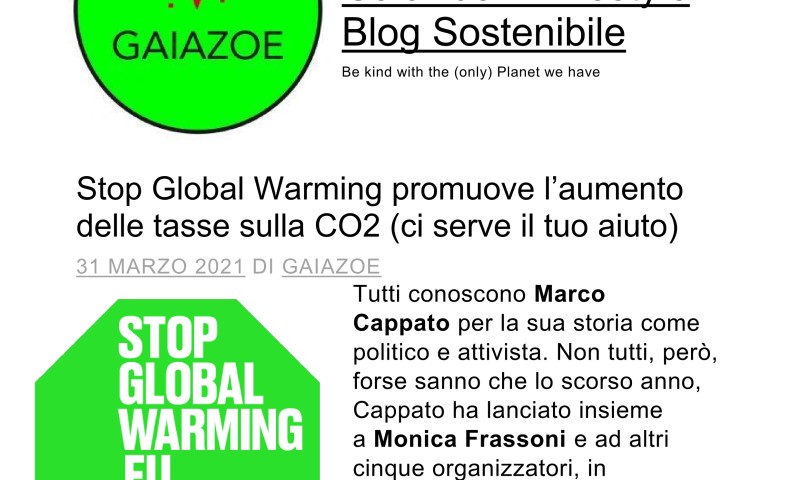 GAIAZOE.LIFE 30 marzo 2021